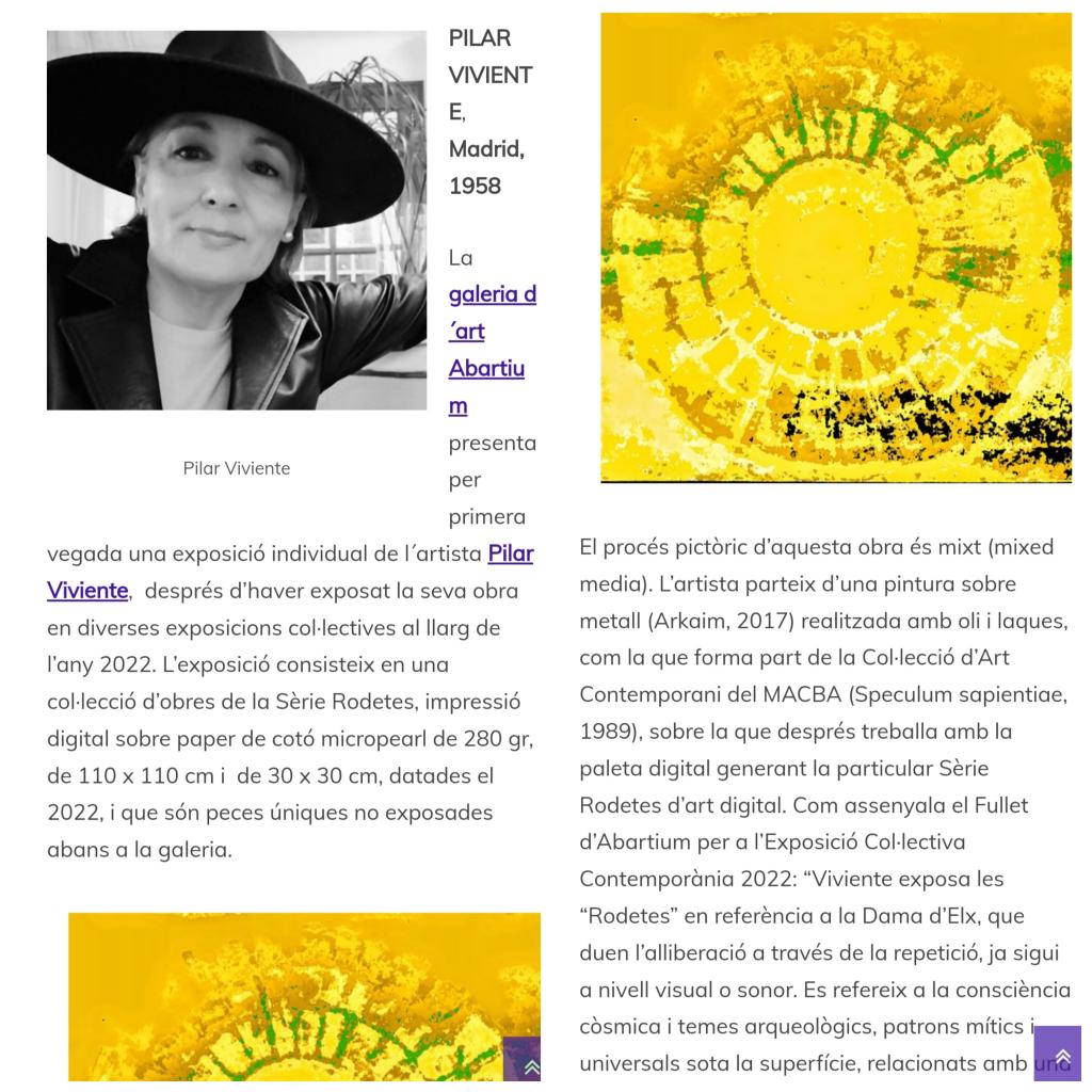 PilarViviente's tweet photo. Moltes gràcies Joan J. Soler Navarro per aquesta publicació💜
https://t.co/gdOU2GY0Br
Álbum https://t.co/7KUcpkzR3g
#pilarviviente #exhibition #Rodetes #ecofeminism #digitalart #colorfieldpainting #chromotherapy #abstractartforsale #Abartium #artgallery #calldetenes #barcelona https://t.co/Hy3rq7NG1F