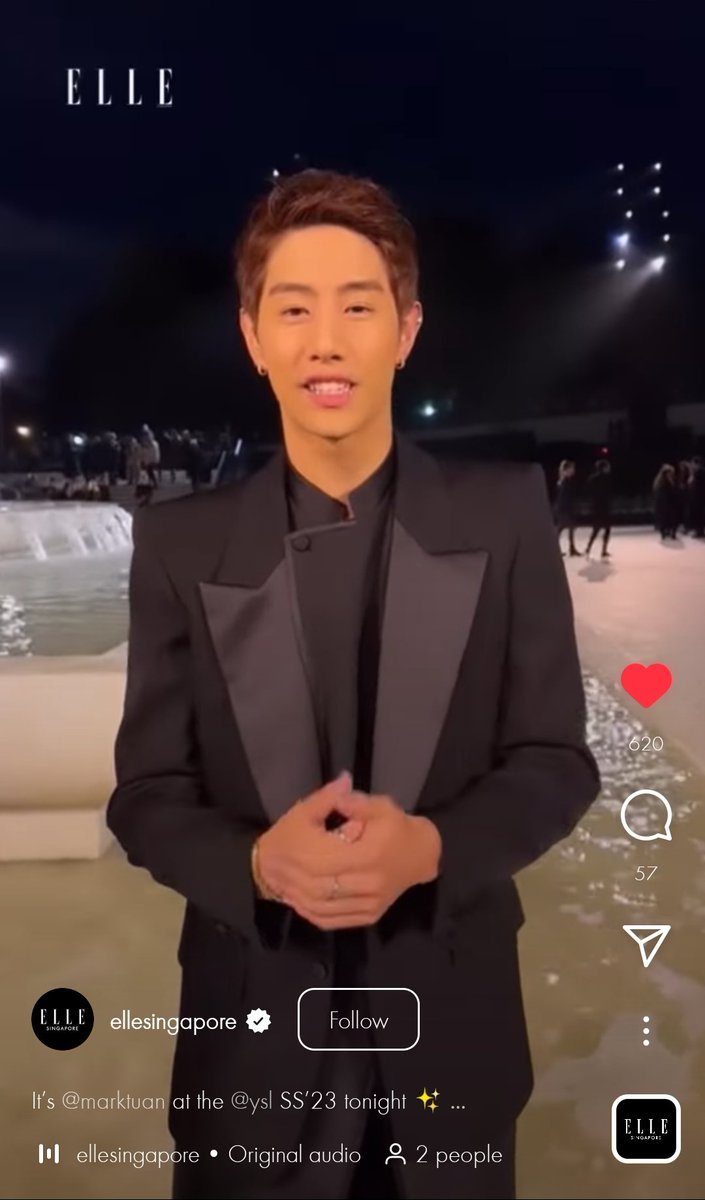 narae8895's tweet photo. 22.09.28 [IG] ellesingapore. Pls 💚💬➿ to show ur love!👍😍

'Its @marktuan at the #YSLSS23 tonight✨'

📍https://t.co/MefLK94dQI

#MarkTuan_ParisFashionWeek
#MarkTuan_SaintLaurent

MARK TUAN SAINT LAURENT SS23
#MarkTuan #GOT7 https://t.co/fmfOF1gmOq