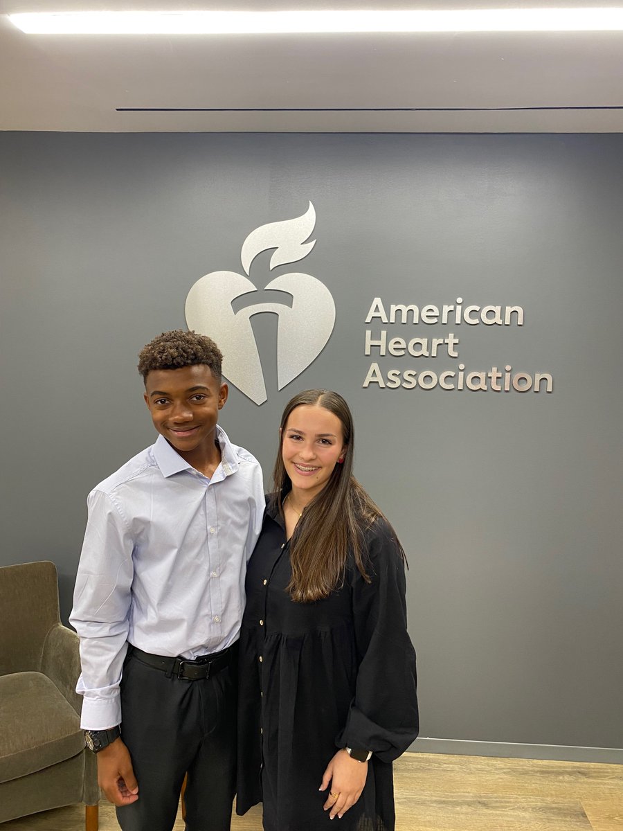 AHA_Arkansas's tweet photo. Our @AmHeartAdvocacy teen advocates have made it safely to Washington, D.C.! @AmericanHeartTX representative, Andre, and our very own representative, Bella, will be visiting the White House tomorrow for the #WHConfHungerHealth! Follow along as we share more from their trip. ❤️ https://t.co/BIa8g52PfQ