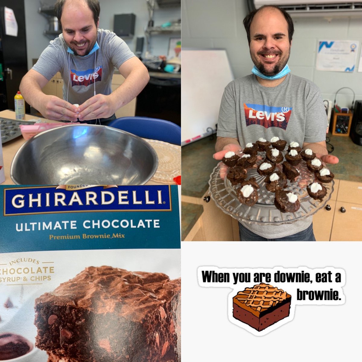 If you want a smile each day- be sure to see Eric! And when he has brownies- even better. Great job buddy.