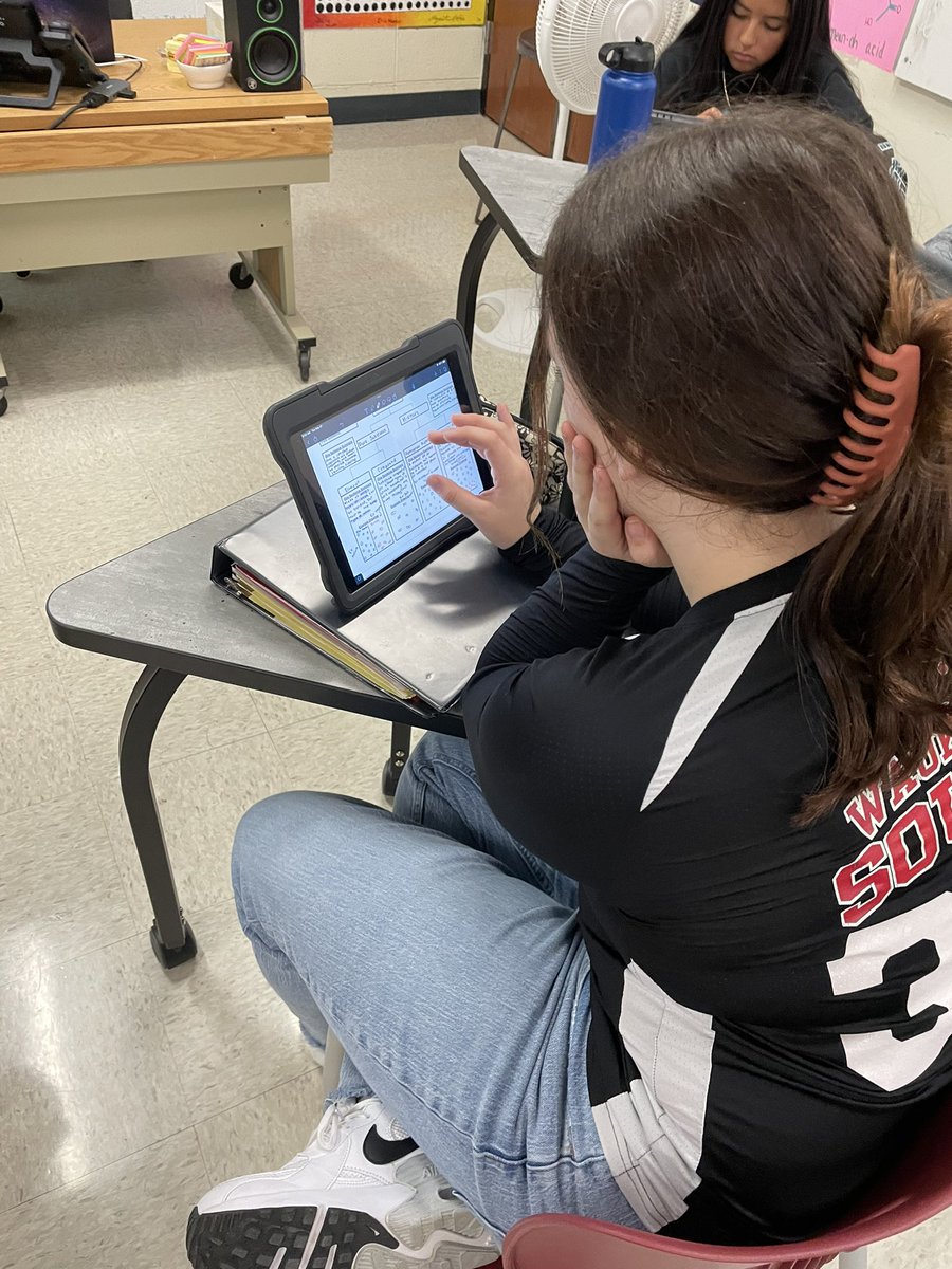 MrPropson's tweet photo. Using graphic organizers to process classes of matter ✅
Interacting with our notes for deeper understanding and sense-making. ✅ #AVID #FocusedNotetaking https://t.co/ubwc51zbaR