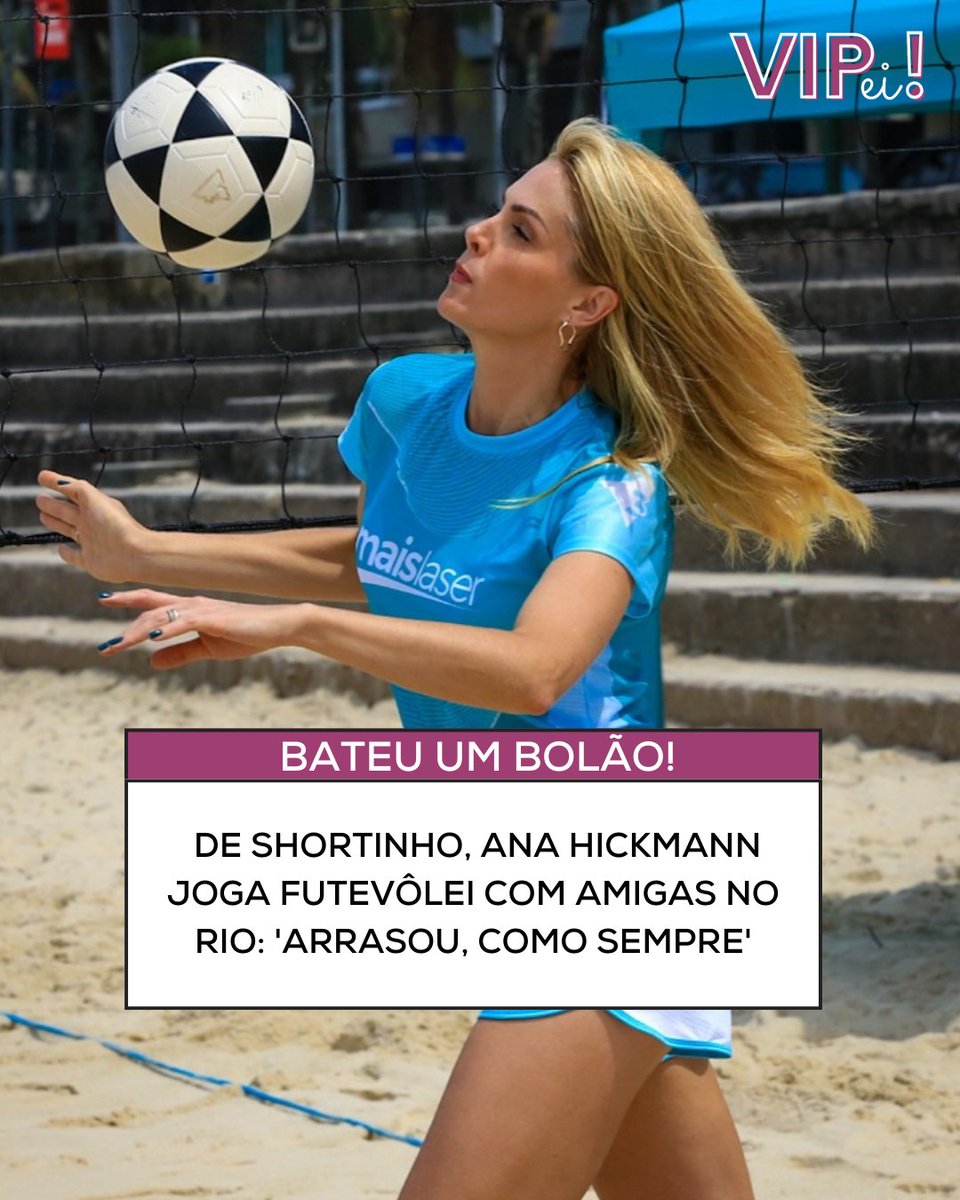 sitevipei's tweet photo. Bateu um bolão!

De shortinho, Ana Hickmann joga futvôlei com amigas no Rio: 'Arrasou, como sempre' https://t.co/qWE5Bn6Sru