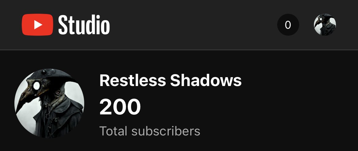 RestlessShadow's tweet image. It’s felt like a long road, but here’s thanking all those who have supported our little channel pass another milestone. #HorrorCommunity #HorrorFamily