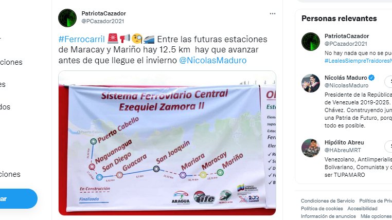 PCazador2021's tweet photo. #QueHaPasado 🚨🚄🚈 Ya han transcurrido 5 meses desde que reiniciaron los trabajos del Ferrocarril Puerto Cabello - Maracay la gran pregunta que a pasado como van las obras @Ferrolasa @HAbreuMRT @rvaraguayan o nos cayeron a coba al pueblo y al presidente @NicolasMaduro https://t.co/jxYROTThi4