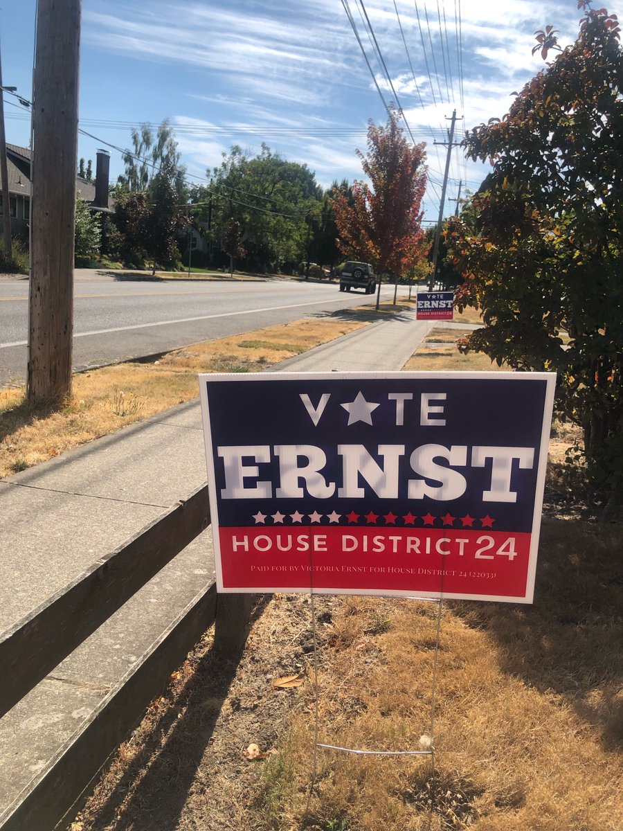 District 24 Residents! You can now put up yard signs (except for the City of Lafayette, signs go up starting Oct. 8). DM us if you want a yard sign, we have distribution sites across the district! You can also pick up signs at the Yamhill County Democrats office in McMinnville.