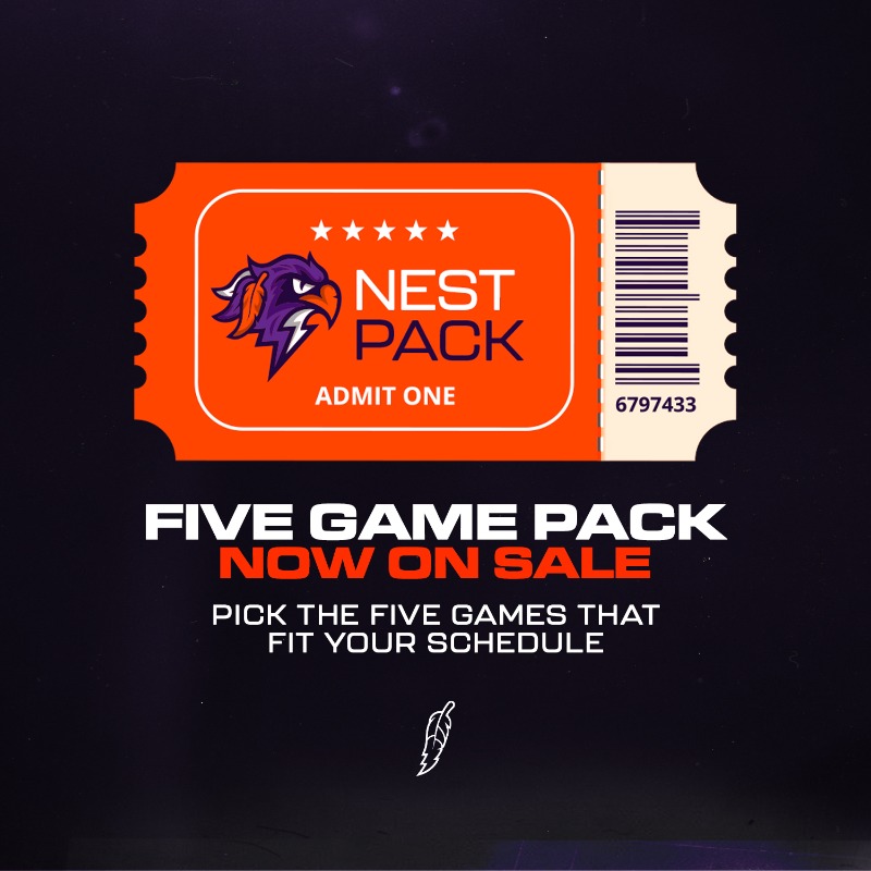 HFXThunderbirds's tweet photo. Looking to make it to The Nest for multiple games but can't commit to a full season? A Nest Pack is the perfect option for you!

Select five regular season home games that fit your schedule, locking in the same seat for each game