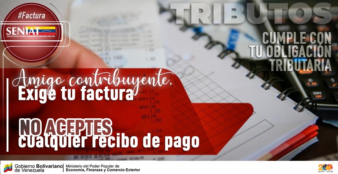 SENIAT_Oficial's tweet photo. Los restaurantes, panaderías, cafés y similares, entre otros, están obligados a emitir facturas a través de máquinas fiscales. 
#SENIATCumpleConVenezuela #VenezuelaSeRespeta https://t.co/LKNTeCy6J3