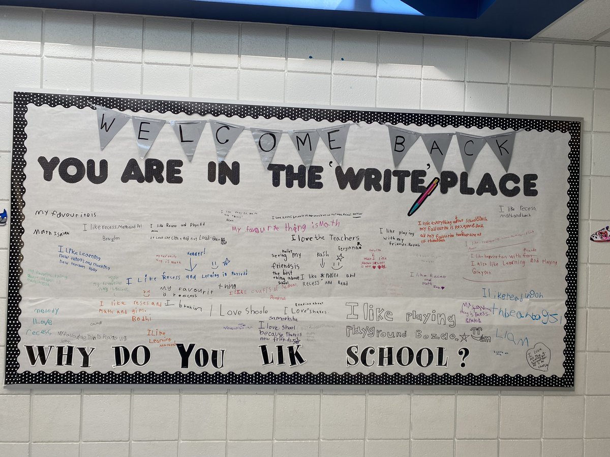 Walking down the halls at Lakeridge and enjoying all the beautiful student work on display! <a href="/StoonPubSchools/">Saskatoon Public Schools</a>