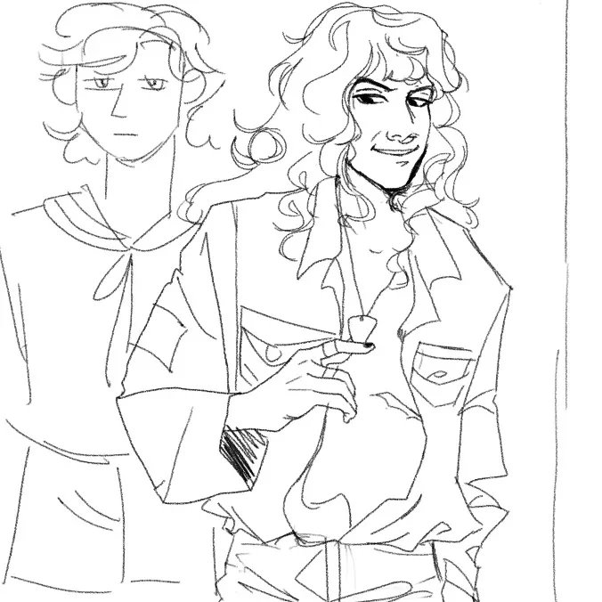 parhelion_ja's tweet photo. im back drawing steddie 👍
(sketch wip whatvrr *dies*) https://t.co/SHxfnoiaVI