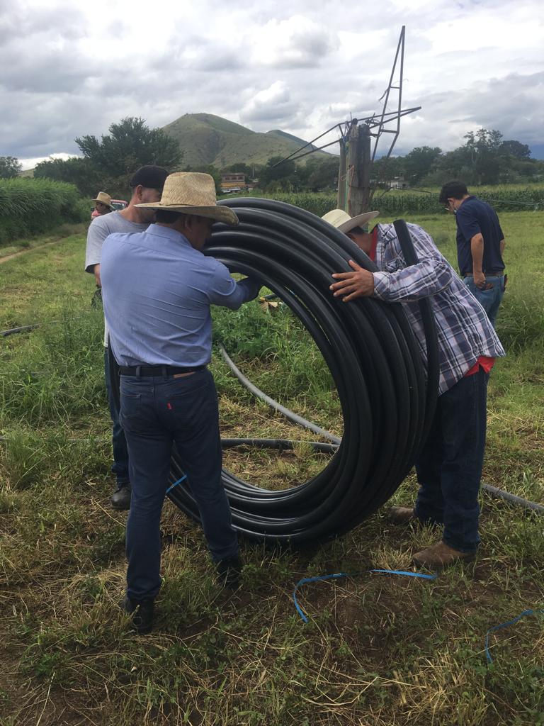IMTA_mx's tweet photo. 🔷Iniciamos trabajos de instalación de otra unidad demostrativa con riego por goteo de baja carga en Valles Centrales de Oaxaca, que beneficiará a 3 comunidades y 400 productores de maíz, frijol, calabaza y chiles de agua.🏞️💧
Gracias @SEMARNAT_mx , @FloryCantoac y #COPUDA https://t.co/VphS0IlPXM