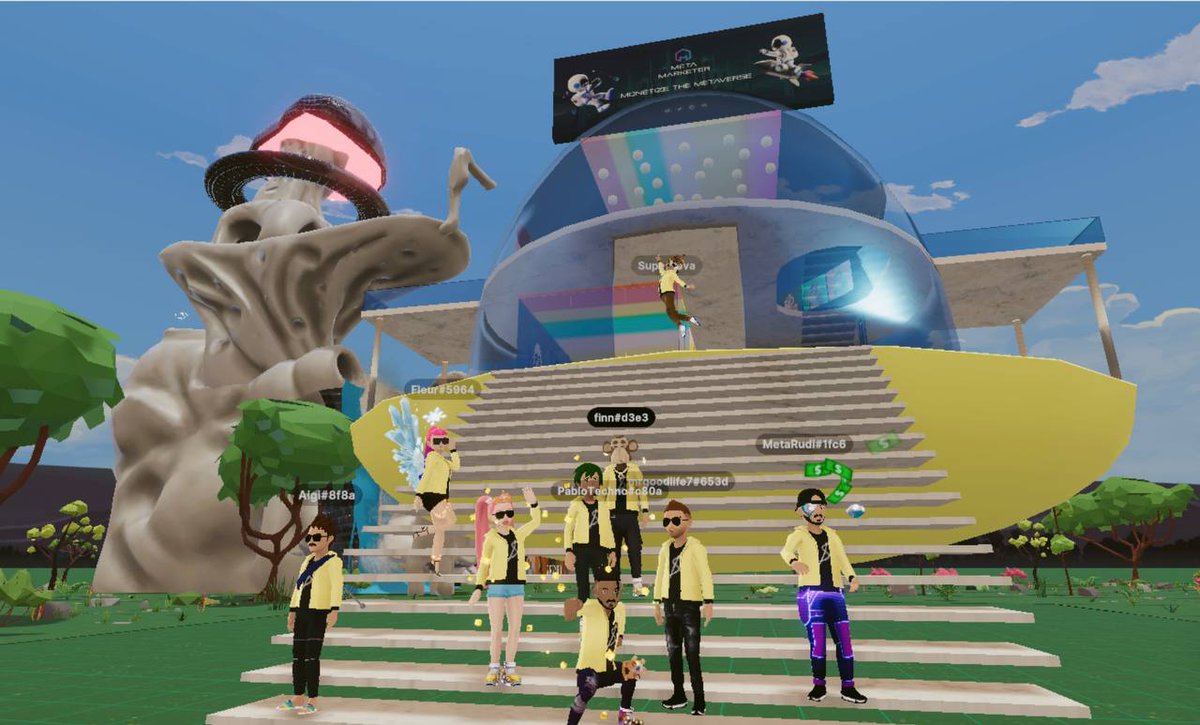 PabloTechnoDCL's tweet photo. Super proud of the MetaMarketer PlayHouse so sick😍!!
@AleksNova @moneygarden1337 @web3ffiliates @CryptoWendyO @Jarod40020 @MrBarry_eth @xkronosx_eth @EverythingFGOLD @alex_dreyfus @tangpoko @DCLDating 

#dcl #Decentraland #community #MetaMarketer #web3community #web3 #Metaverse https://t.co/uWl7sfkTWO