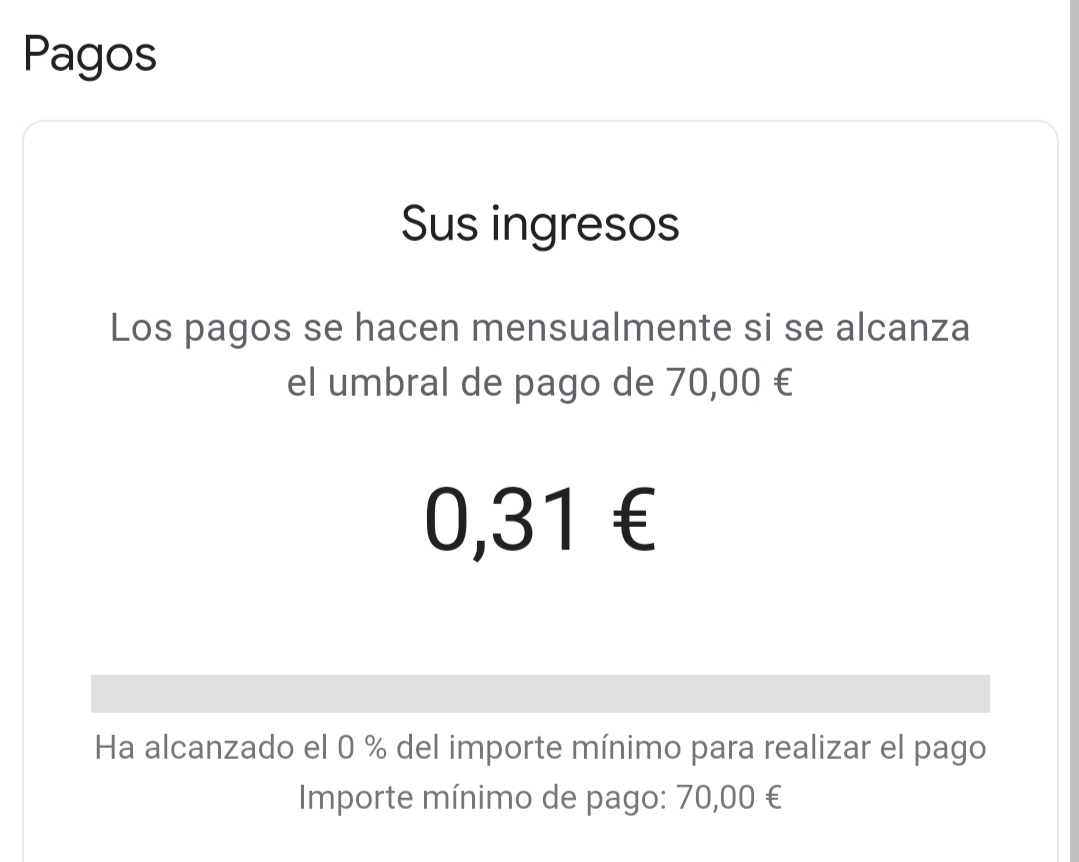 enofollow_'s tweet photo. Todavía tengo 30 cent. en la cuenta que metí en 2014 cuando descubrí a un tal @chuisochuisez que vivía viajando gracias a algo llamado 'SEO'. 

Entonces pude poner banners en una web vacía que no rankeaba por nada. 

Ahora, webs MIL VECES más curradas, siguen sin pasar el filtro. https://t.co/2VzOFw2BRw
