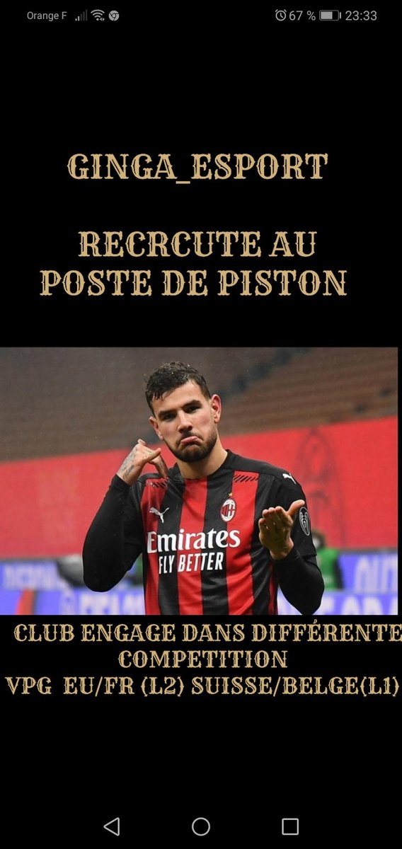 GINGA_ESPORT's tweet image. Yo la team pour le futur opus notre équipe ouvre son recrutement au poste de piston 
un petit retwet ferai plaizir la famille ❤️