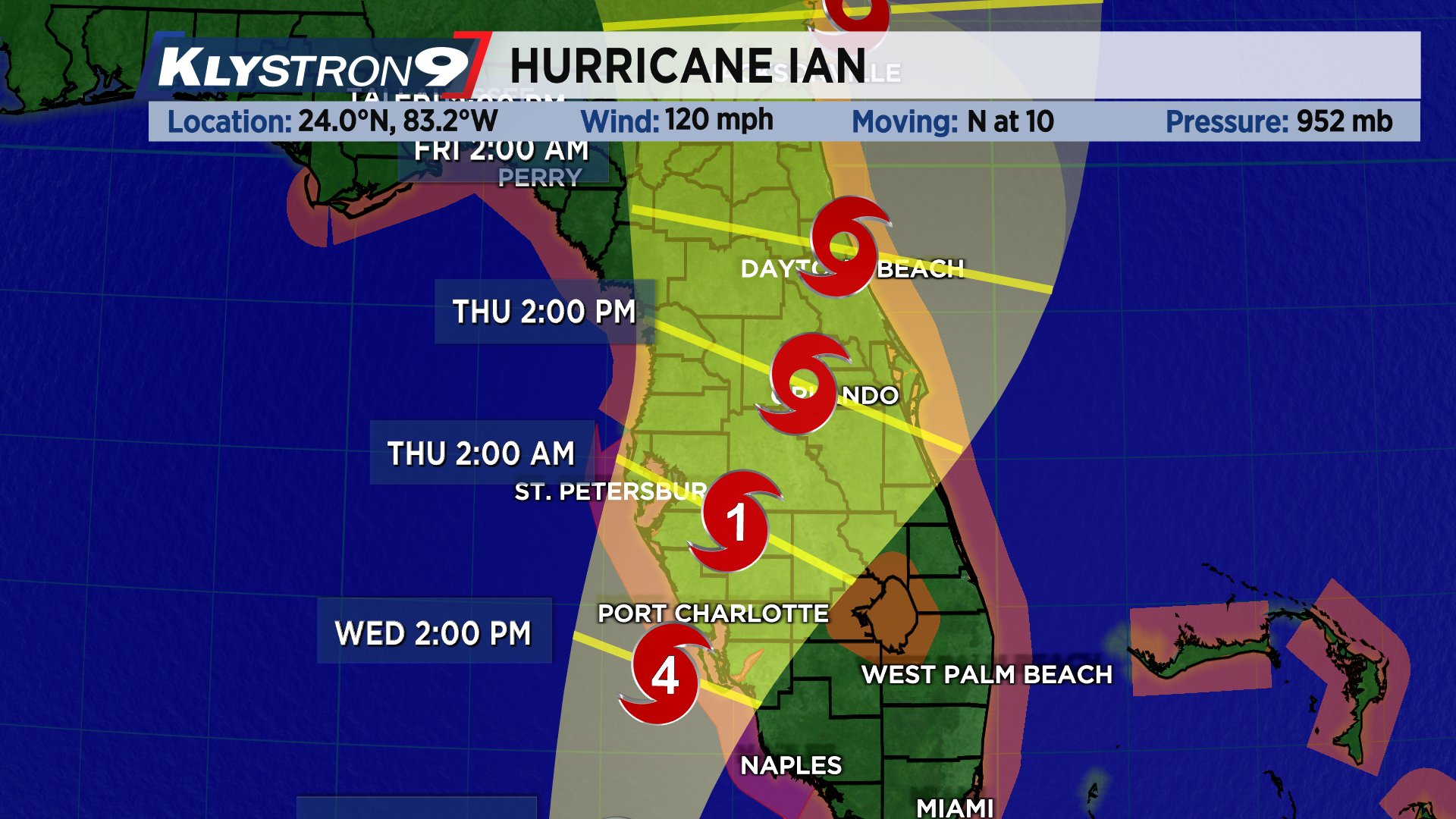 Spectrum Bay News 9 Weather on Twitter: "#Hurricane #Ian 5pm Advisory 