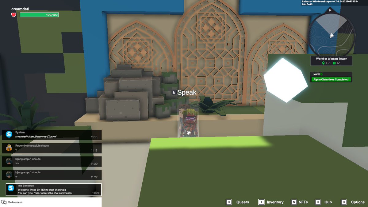 monguy02's tweet photo. @TheSandboxGame @worldofwomennft I just participated in the #SandboxAlphaS3Giveaway for a chance to win 500 SAND! Found the hidden room in World of Women Tower, check out my screenshot below!
👇 https://t.co/z4NA7Tcsde
