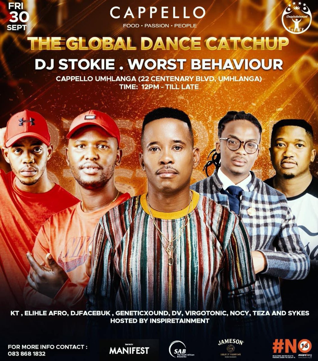 This Friday we out in Durban Capello, Umhlanga✅The Global Dance CatchUp✅Let’s goooo🔥🔥🔥🔥