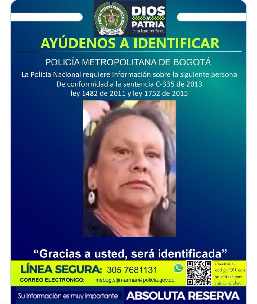 #Contrarreloj El general Henry Sanabria, director de la Policía Nacional, dio a conocer el cartel con el que se busca identificar a la mujer acusada de insultos racistas contra vicepresidenta Francia Márquez (<a href="/FranciaMarquezM/">Francia Márquez Mina</a>) →