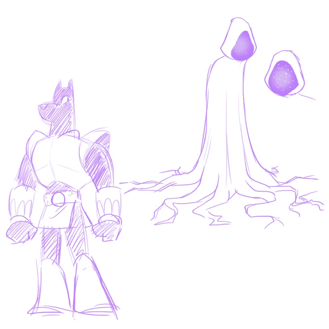Cleaner concepts of my previous minions concepts. Mouse warrior, fly witch, eyeball imp, frog and lizard wizards, clown... thing, dog warrior, and cloak friend 