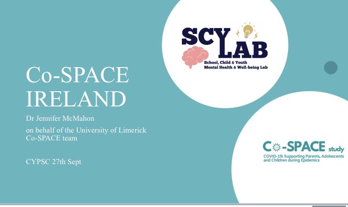 🗣 Delighted to present <a href="/CoSPACEIreland/">Co-Space Ireland</a> findings to <a href="/LimerickCYPSC/">Limerick CYPSC</a> this morning. Thanks to <a href="/dmstuder/">David Studer</a> for the invite. 

Important insights from those in frontline services &amp; conversation on strengthening responses to #COVID19 #wellbeing <a href="/ScyLabIE/">SCY-Lab</a> <a href="/JennytalksPsych/">Jenny McMahon 🌻</a> #researchimpact