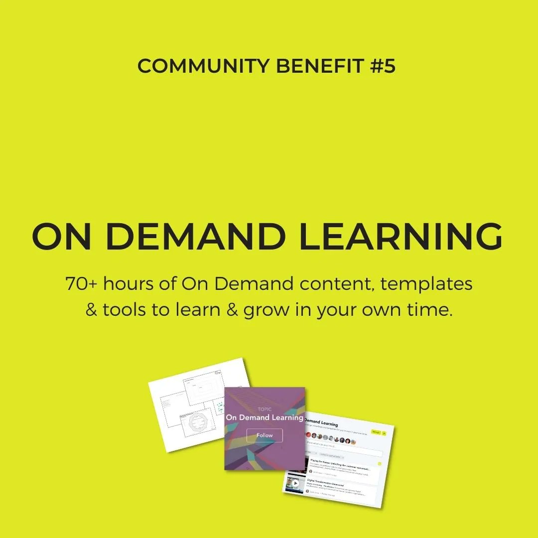 🌟 Community Benefit #5 - On Demand Learning 🌟 70+ hours of On Demand content, templates & tools to learn & grow in your own time. buff.ly/3P9hkzo