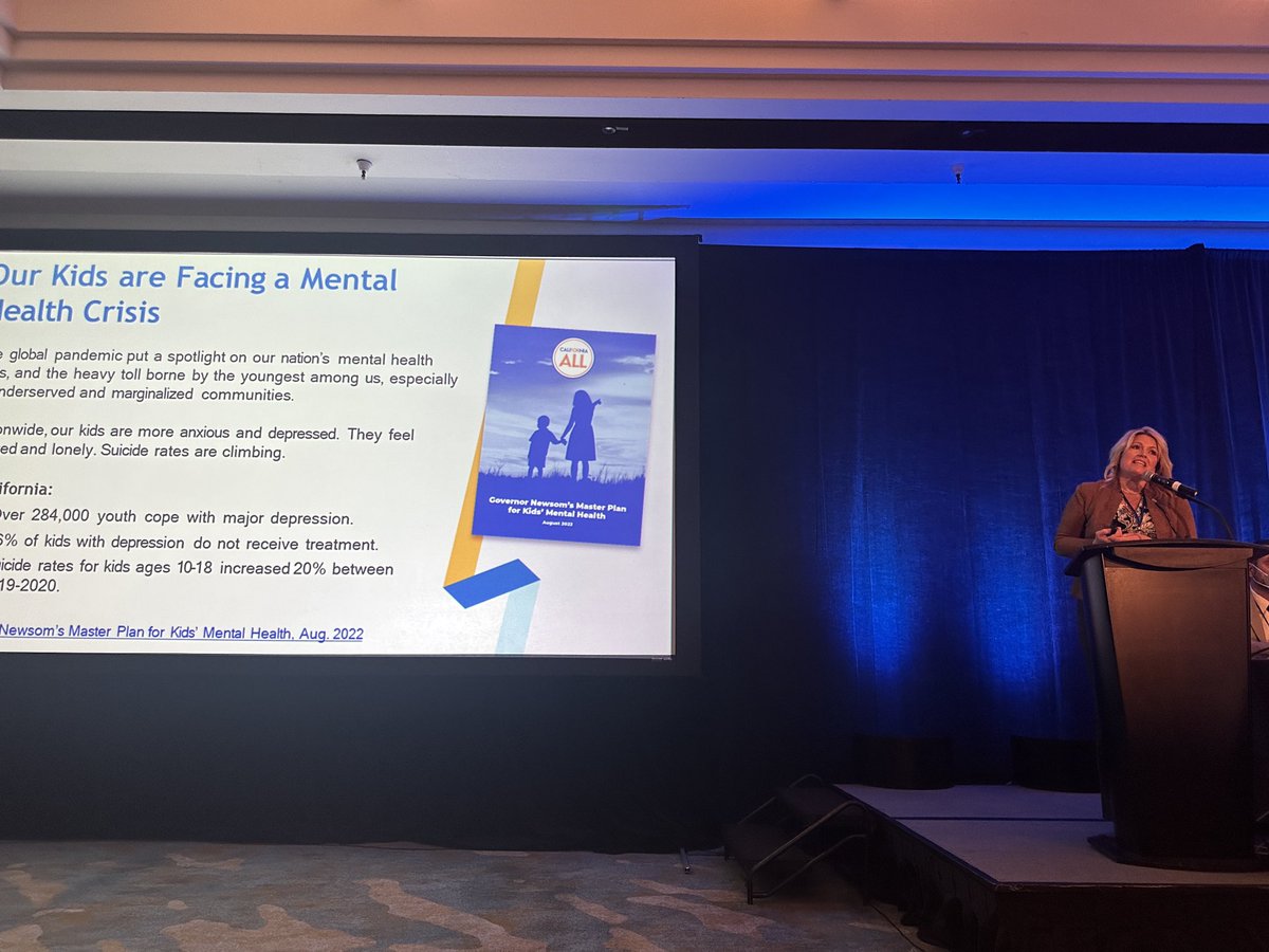 Great support from ⁦@GavinNewsom⁩ ⁦@CAgovernor⁩ supporting #mentalhealth of our students - how to we create spaces and support for youth at scale in schools? ⁦@SanDiegoCOE⁩ and ⁦@SCSupt⁩ sharing ideas. #cenic2022