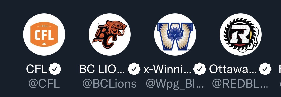BigArgoNish's tweet photo. 3 out of 9 @CFL teams are currently using #indigenized logos.@REDBLACKS @Wpg_BlueBombers @BCLions, The CFL logo was coloured Orange. @TorontoArgos I know 💯 you have one, @MTLAlouettes @calstampeders @GoElks @sskroughriders @Ticats please catch up! Thank you! https://t.co/kf123BWYyV