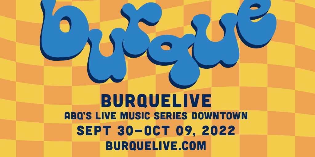 BurqueLive's tweet image. Albuquerque's premiere live music event is almost here! Starting this Friday, come visit some of your favorite Downtown spots and watch performances from local musicians. This is a free, family-friendly event! Stay tuned for more info. 

#BurqueLive #OneAlbuquerque #ABQ