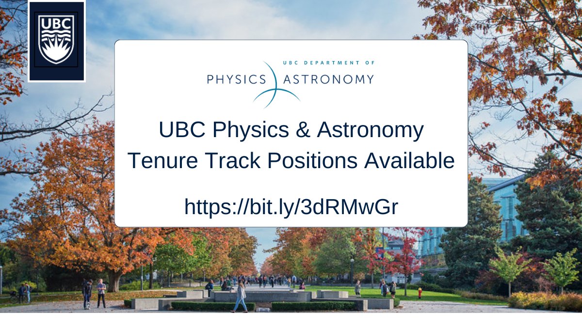 UBC PHAS (@ubcphas) on Twitter photo The Department of Physics and Astronomy at UBC invites applications for two tenure-track Assistant Professor positions: bit.ly/3dRMwGr <a href="/ubcscience/">UBC Science</a> <a href="/500womensci/">500 Women Scientists</a> <a href="/WOCinSTEMChat/">WOC in STEM</a> <a href="/Lotus_STEMM/">Lotus STEMM</a> <a href="/LatinasinSTEM/">Latinas in STEM</a> <a href="/QueersInSTEM/">Queer & Trans In STEM</a> <a href="/MinoritySTEM/">Minorities in STEM</a> <a href="/IWS_Network/">Immigrant & International Women in Science</a> #blackinnature #science The Department of Physics and Astronomy at UBC invites applications for two tenure-track Assistant Professor positions: bit.ly/3dRMwGr <a href="/ubcscience/">UBC Science</a> <a href="/500womensci/">500 Women Scientists</a> <a href="/WOCinSTEMChat/">WOC in STEM</a> <a href="/Lotus_STEMM/">Lotus STEMM</a> <a href="/LatinasinSTEM/">Latinas in STEM</a> <a href="/QueersInSTEM/">Queer & Trans In STEM</a> <a href="/MinoritySTEM/">Minorities in STEM</a> <a href="/IWS_Network/">Immigrant & International Women in Science</a> #blackinnature #science
