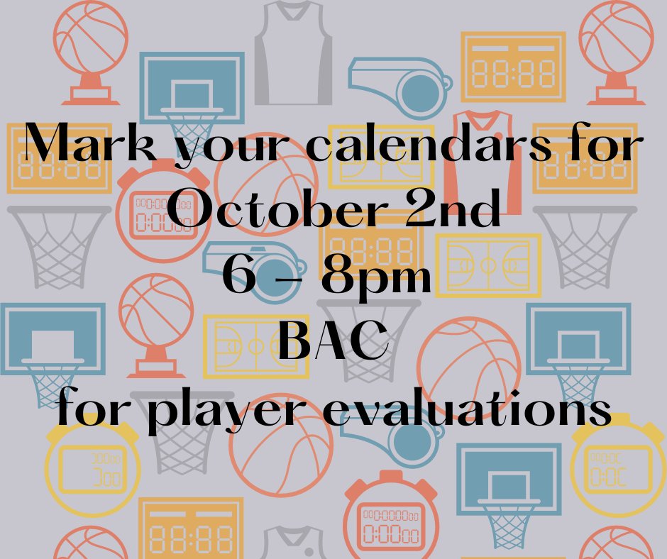 BGBB Player evaluations will be Oct 2nd.  Our evaluators are not part of the BGBB community.  We reach out to basketball clubs outside our community to offer a bias free evaluation.  On the day of the evaluations, please have your player wear a shirt with a number (no name).