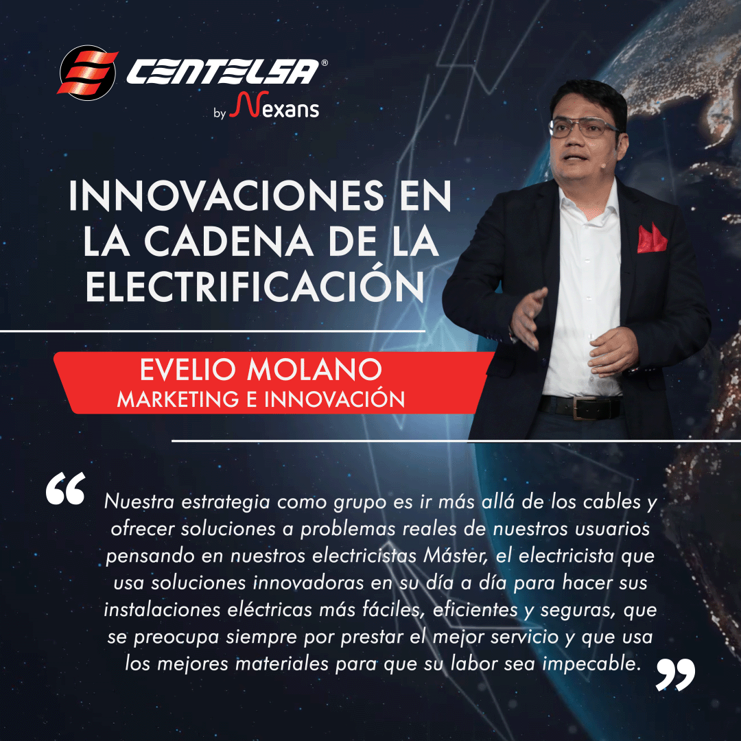 CentelsaCables's tweet photo. En CENTELSA by Nexans vamos más allá de los cables para ofrecer soluciones a problemas reales de nuestros usuarios, siempre enfocados en agregar valor a nuestros electricistas #Master.

¡El futuro es ahora!
'
'
#CENTELSAbyNexans #ElectrifyTheFuture #WeAreUnited https://t.co/br1S6ypkW9