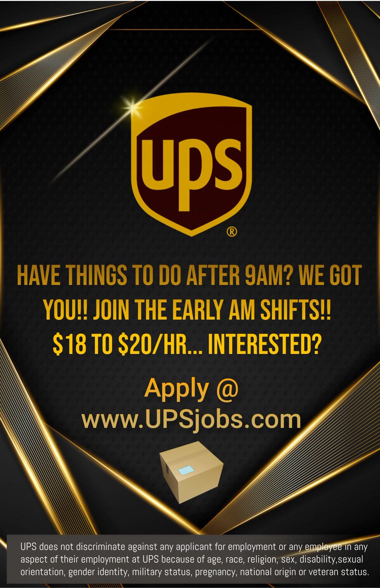 Get ready to start stackin' checks! It's money makin' season!🤑💰💰💰Get on your grind and apply today @ UPSjobs.com 💪🏾 Share this and spread the word #UPSFamily <a href="/HRGalindoUPSers/">Luis</a> <a href="/candefletch/">Candace Fletcher</a> <a href="/koltensmith10/">Kolten Smith</a> <a href="/RosaUPSChi/">Rosa Hagberg</a> <a href="/TradeshowToney/">Toney Wallace</a> <a href="/juan_morales_FL/">Juan Morales</a> <a href="/UPS_earthcityPL/">UPS Earth City Preload</a>