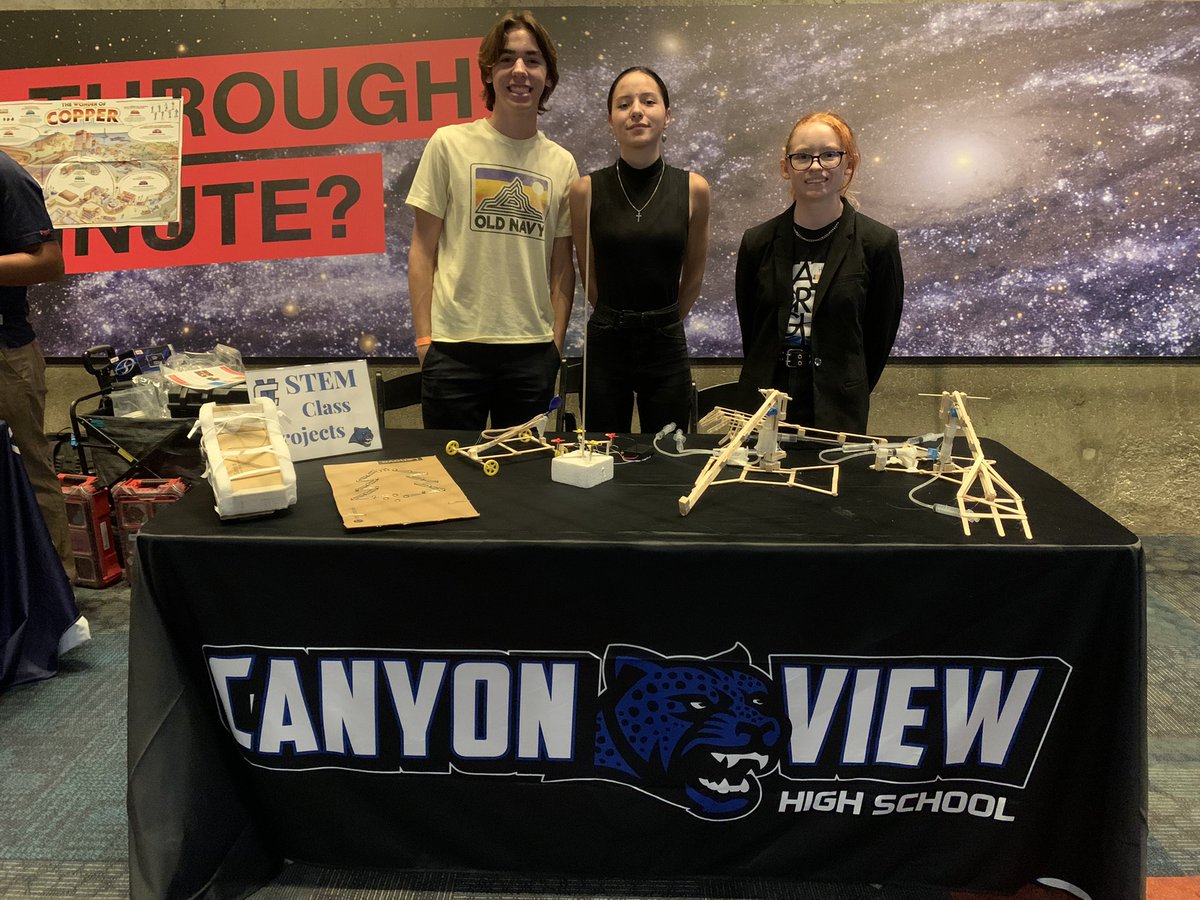 ms_ruel's tweet photo. These three were amazing today! Proud to be a Jag! #STEMeducation #Stem @CVHSJags https://t.co/6tRZXhMF5Q