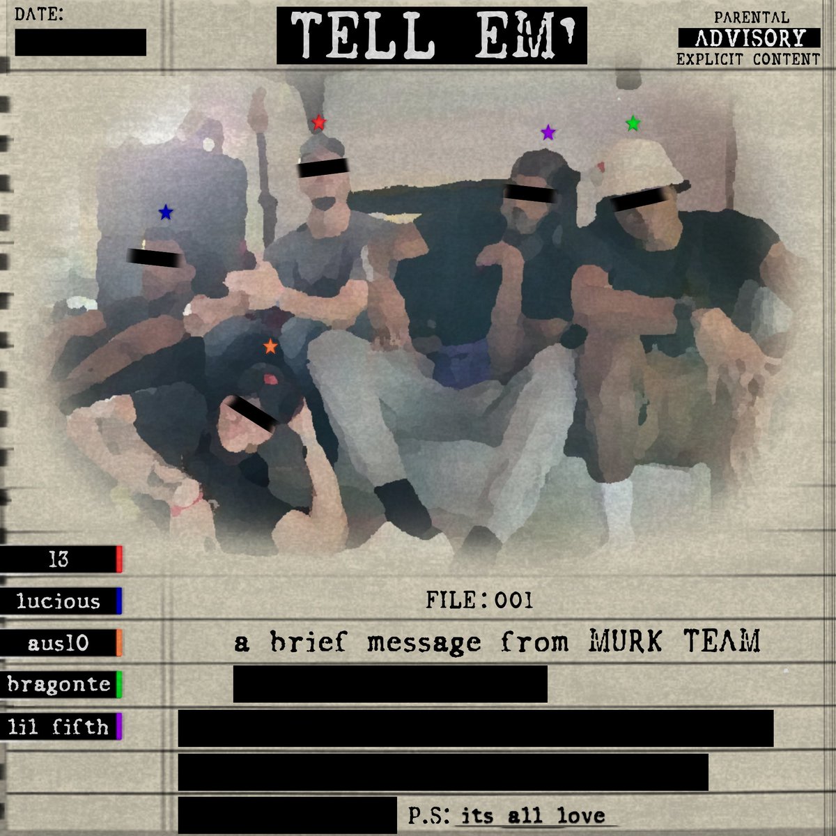 murk_team's tweet photo. MURK TEAM. 7PM EST. TELL EM' https://t.co/XT9YUAZrTH