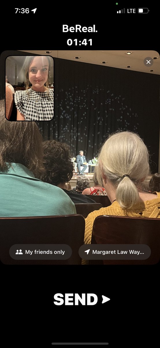 cogginstweets's tweet photo. I HAD to take my BeReal with @neiltyson because this was easily one of the coolest nights of my life. https://t.co/R326bZ1WhN