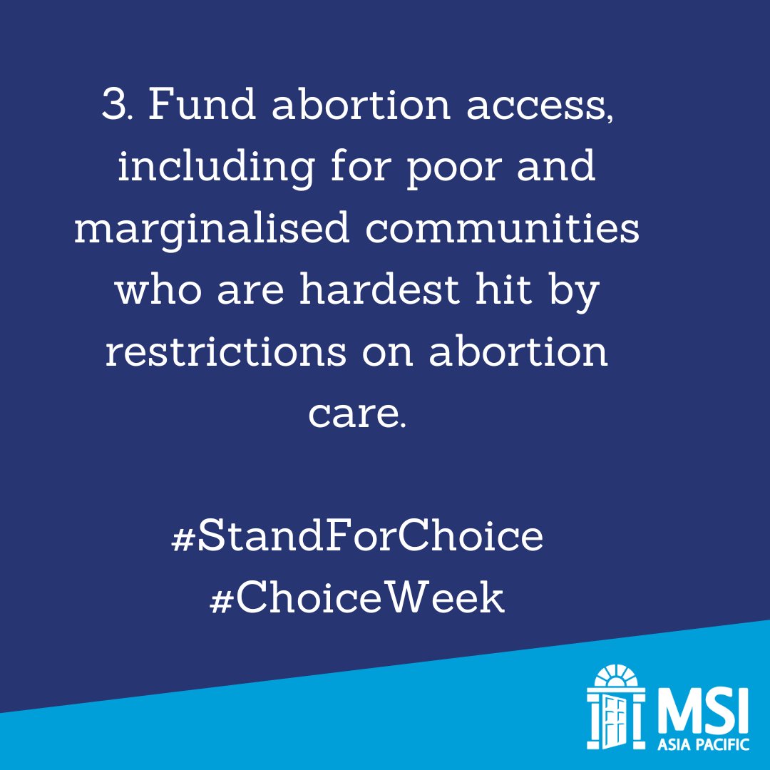 msi_asiapacific's tweet photo. Today is International Safe Abortion Day. 

MSI is calling for action to protect abortion access worldwide. 

#StandForChoice #ChoiceWeek https://t.co/UjYSSC1DMT