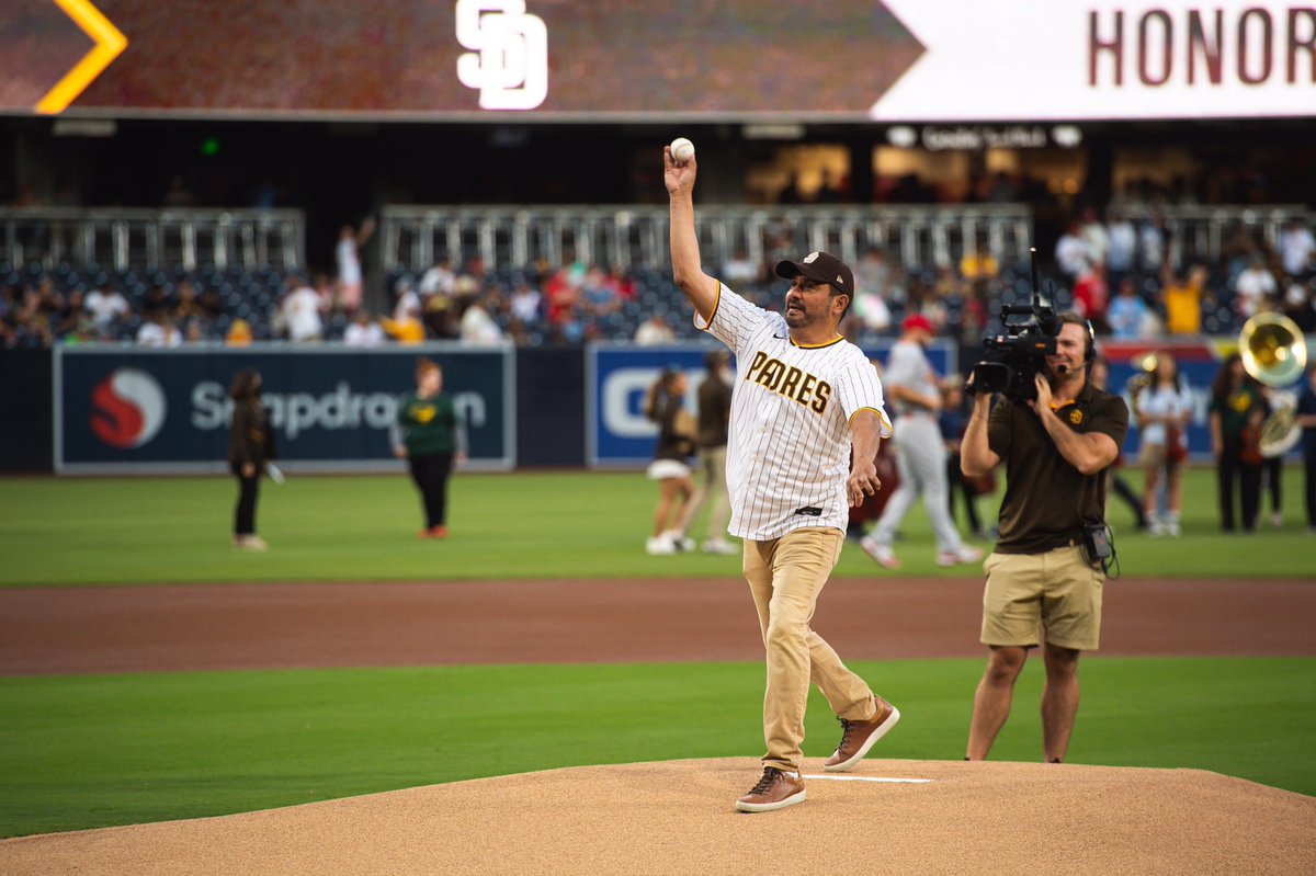It was an honor to throw out the Opening Pitch prior to last Tuesday’s Padres vs. Cardinals game! Thank you <a href="/padres/">San Diego Padres</a> for this phenomenal opportunity and good luck in your push to make the playoffs! The whole city of San Diego is behind you.