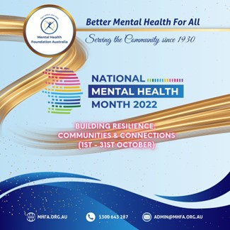 Neami National (@neaminational) on Twitter photo This year’s theme for National Mental Health Month is ‘Building Resilience: Communities and Connections’.
Throughout Australia, events have been organised to unite people to support better mental health in our communities.
mhfa.org.au/cms/national-m…
#mentalhealth <a href="/MHFAus/">Mental Health Foundation Australia</a> This year’s theme for National Mental Health Month is ‘Building Resilience: Communities and Connections’.
Throughout Australia, events have been organised to unite people to support better mental health in our communities.
mhfa.org.au/cms/national-m…
#mentalhealth <a href="/MHFAus/">Mental Health Foundation Australia</a>