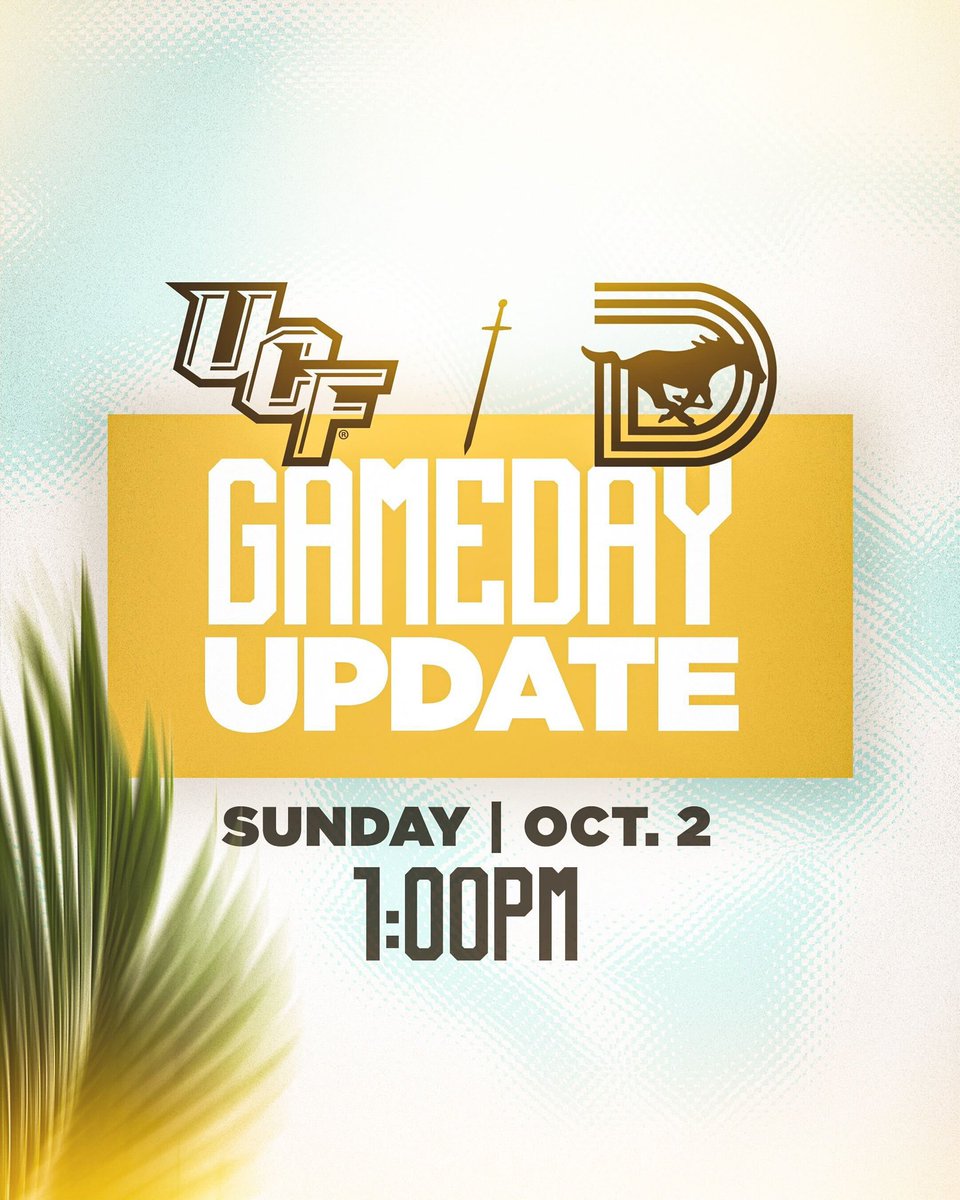 🚨Sunday Knights Football🚨

Due to Hurricane Ian, this week’s matchup with SMU has officially been moved to Sunday at 1:00PM

📺 = TBD on an ESPN network