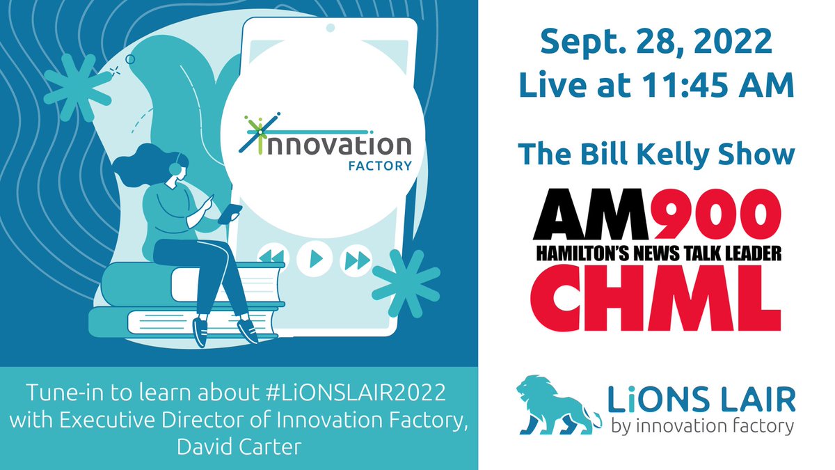 #LiONSLAIR2022 is almost here! Tune in to @AM900CHML - The Bill Kelly Show @ChmlBillKelly at 11:45am tomorrow to hear from @iF_hamont's Executive Director, @dkcarter25 about what to expect at the in-person competition and gala! For more details, visit: lionslair.ca