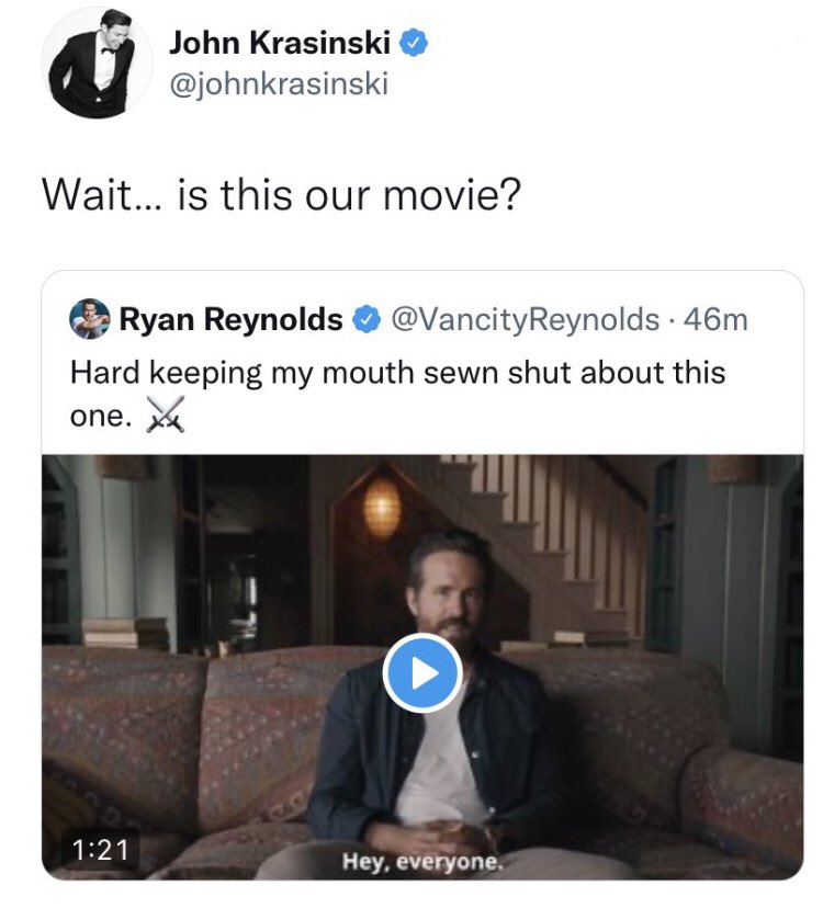 FallenWallyWest's tweet photo. @therealsupes John Krasinski’s Reed Also?!? marvel has blessed us today https://t.co/4y60uiy1qe