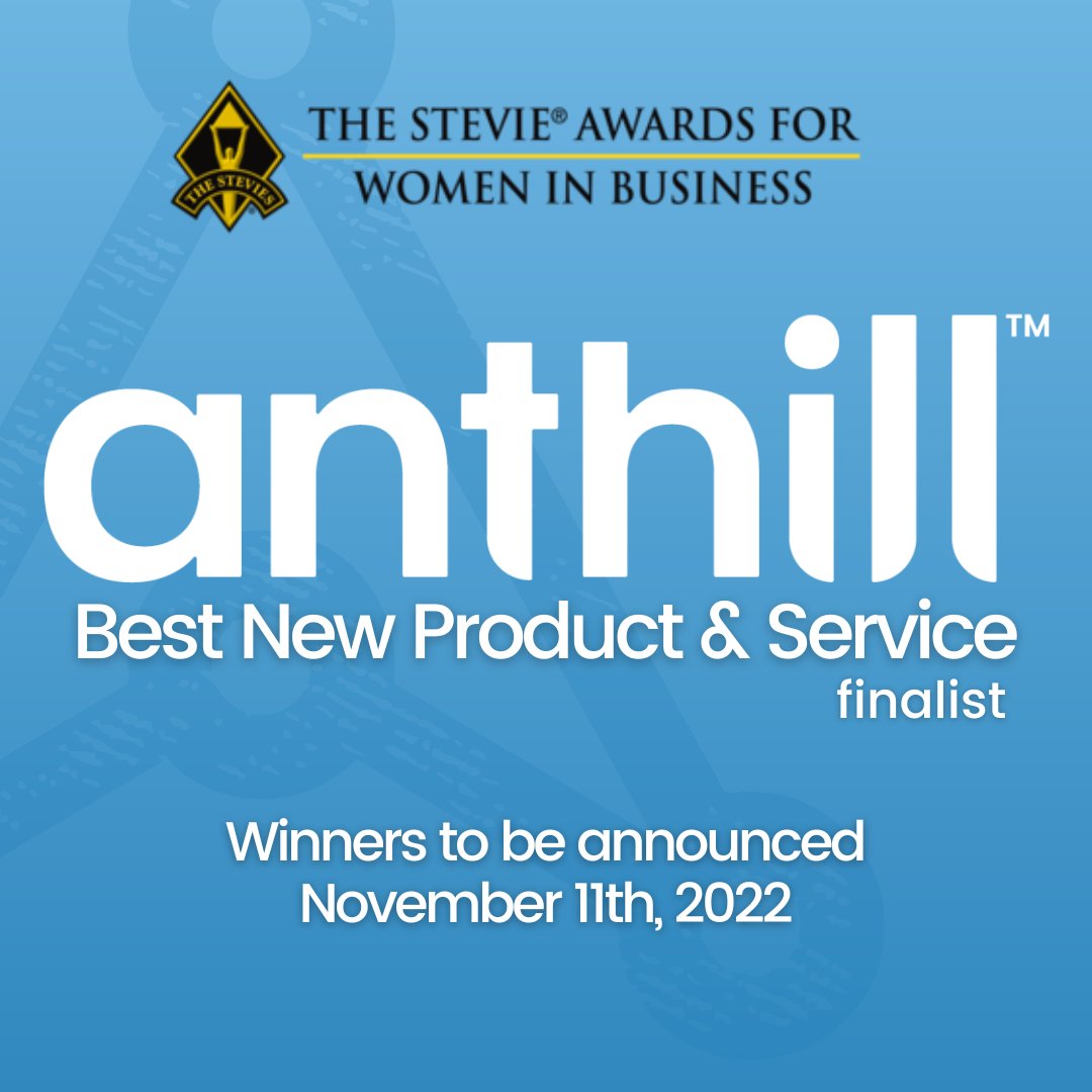 anthillhelps's tweet photo. #Anthill has been named a Finalist in the New Product & Service category in this year's @TheStevieAwards!
Winners will be revealed on 11/11 . Congrats to all finalists and good luck!
#TheStevieAwards #StevieWinner2022 #DesklessWorkforce #NoDeskRequired https://t.co/GFCBydaAQR