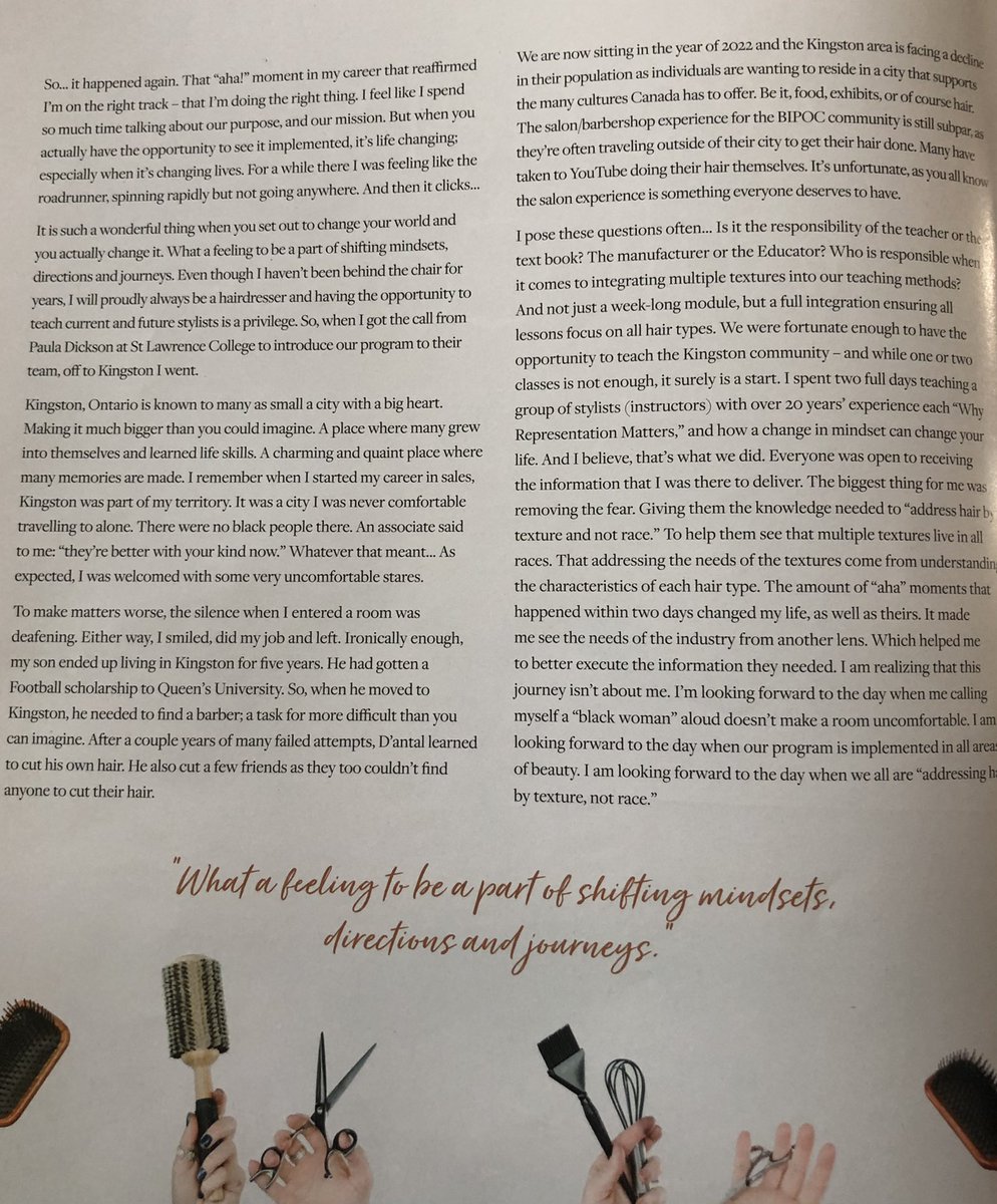 Fantastic work by <a href="/A__Hamilton/">Amy Doe</a> @JConradSLC and <a href="/whatsinsideslc/">St. Lawrence College</a> Hairstyling Faculty in partnership with Andrea Sampson of EFE magazine #BeautyOfInclusion #MoreToCome