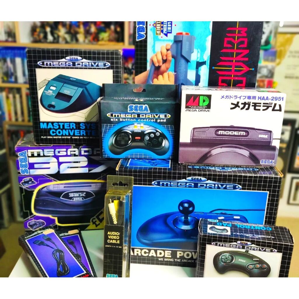 Mike_Rouse's tweet photo. As well as collecting a full PAL #Sega Mega Drive game collection, I'm also collecting all the peripherals and add-ons. Here is a selection of some of what I've collected. Follow me on YouTube if you want to see more.

#retrorefresh #retrogaming #gaming … https://t.co/2UeQeHUk4a https://t.co/59OtII1ZdC