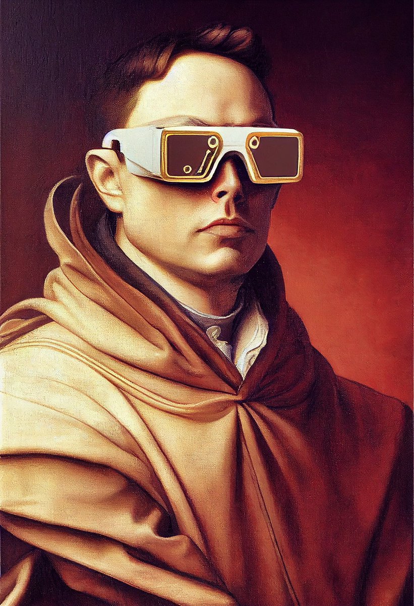 cryptoninft's tweet photo. The First #Tesla ( Renaissance Tesla design ) #ElonMusk #ElonMuskTesla #digitalartwork #ElectricCars #stablediffusion #characterdesign https://t.co/QWFGOdJNqA