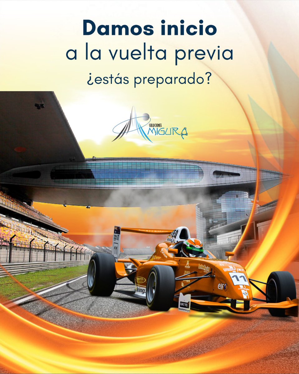 SolMigura's tweet photo. Hoy iniciamos la vuelta previa. 

Chequea el equipo y  calienta los neumáticos.

Tu carrera está por venir.

¿Estás preparado? 

Atento a nuestros próximos tuits.

#formula1 #tecnologia #telecomunicaciones #tecnologiadigital #datacenter #telefonia #transformaciondigital https://t.co/YDACgJvDJc