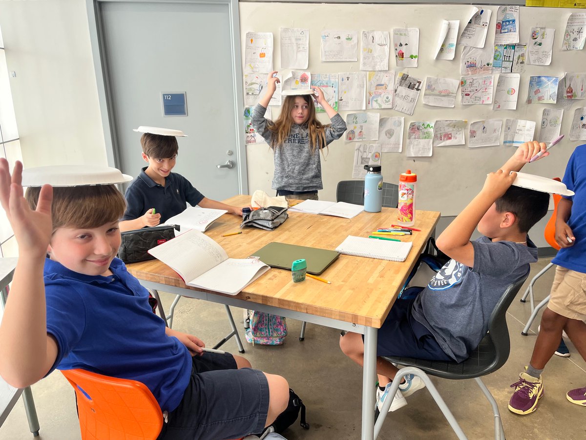 CSMSNewton's tweet photo. We are learning how to design video games and animations but first we had to test how important directions are in coding with a draw on your head activity. The students learned why a computer needs detailed instructions to create programs. #futureprogrammers #code.org https://t.co/0AvvBC8IbP