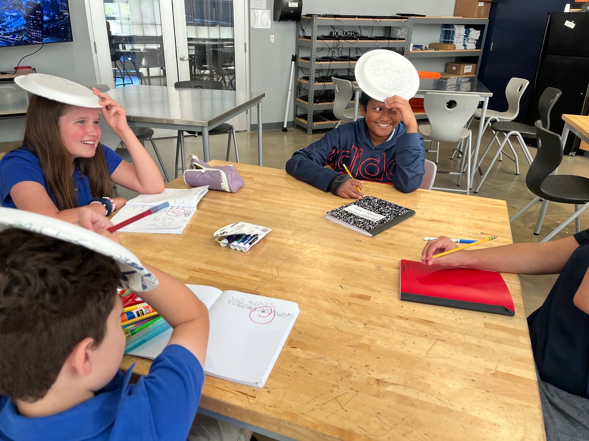 CSMSNewton's tweet photo. We are learning how to design video games and animations but first we had to test how important directions are in coding with a draw on your head activity. The students learned why a computer needs detailed instructions to create programs. #futureprogrammers #code.org https://t.co/0AvvBC8IbP
