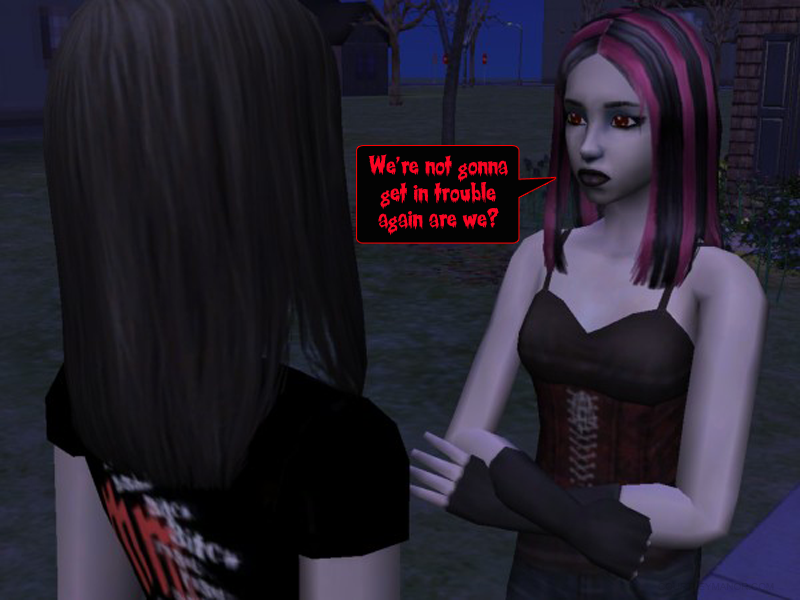 CourtleyManor's tweet photo. #CourtleyManorRecap: "Teen Vamps" (1/4)
A pair of teen #vampires shows up at #DJDK's house and he realizes Raven turned their little sister Lobelia who then turned her girlfriend Katrina. Lobelia gives Katrina a vial of Vamprocillin-D in case she changes her mind in the future. https://t.co/pGJVpLhcke