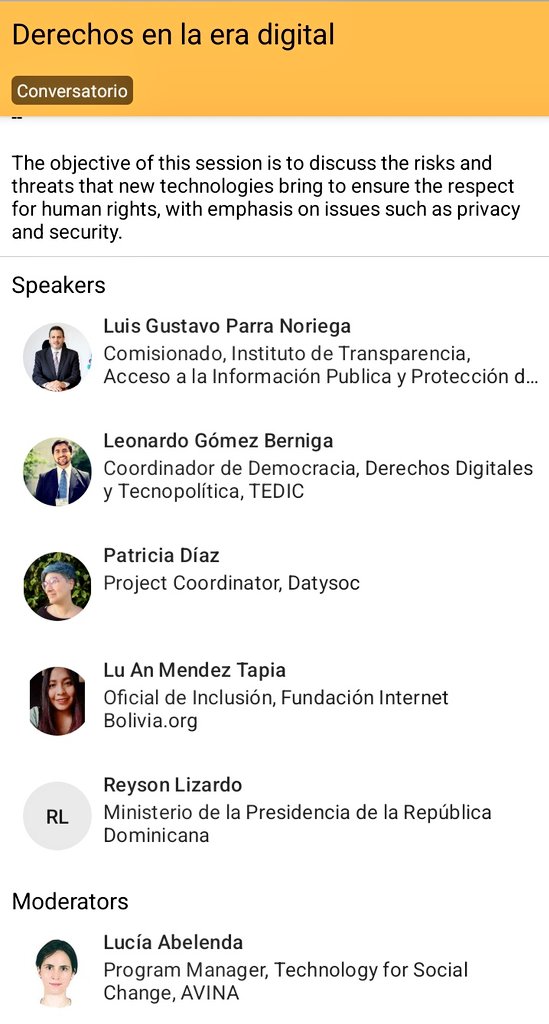 lgparranoriega's tweet photo. Participé en el Conversatorio #AméricaAbierta sobre "Derechos en la Era Digital", hablamos sobre la experiencia en México de la #Privacidad y los riesgos que las nuevas tecnologías tienen hacia los derechos humanos, moderó @comluac, con @ReysonLizardo, @leoberniga y @luanjanel. https://t.co/iMjvDUelmZ