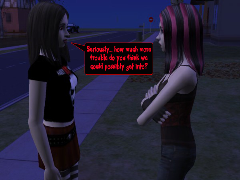 CourtleyManor's tweet photo. #CourtleyManorRecap: "Teen Vamps" (1/4)
A pair of teen #vampires shows up at #DJDK's house and he realizes Raven turned their little sister Lobelia who then turned her girlfriend Katrina. Lobelia gives Katrina a vial of Vamprocillin-D in case she changes her mind in the future. https://t.co/pGJVpLhcke